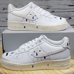New NIKE AIR FORCE 1 LV8 3 (GS) WHITE/SAIL-WHITE DJ2598 100 US SZ 6Y/Women’s 7.5